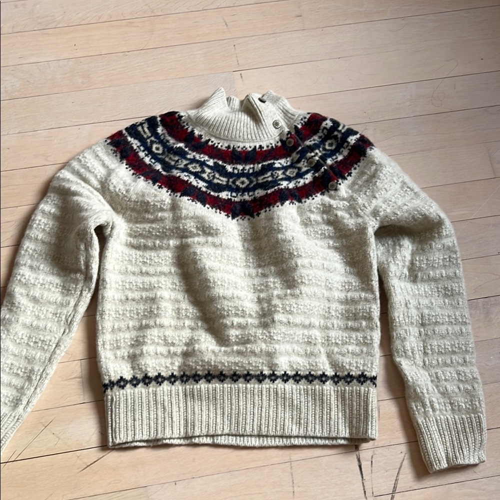 Cozy Cream Patterned Sweater